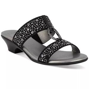New in box - Women's Eanna Ornamented Double Band Dress Sandals Size 7.5 Black